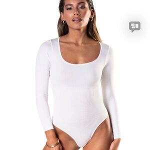 Cream Long Sleeve Bodysuit